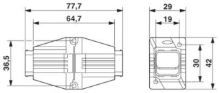 Чертеж, Компонент сопряжения RJ45-Push-Pull