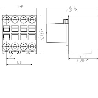 B2L 3.50/12/180 SN OR BX PRT PCB разъемы с шагом меньше 5 MM для сиг