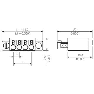 BCF 3.81/10/180F SN BK BX SO PCB разъемы с шагом меньше 5 MM для сиг