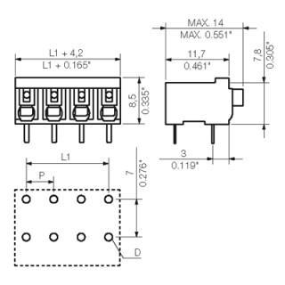 LSF-SMT 5.00/05/90 1.5SN BK RL Соединитель электрич