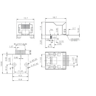 RJ45C5 S1D 2.7N4N RL Промышленный ETHERNET - Пассивные компо