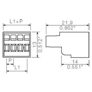 BLZF 3.50/02/180 SN OR BX PRT PCB разъемы с шагом меньше 5 MM для сиг