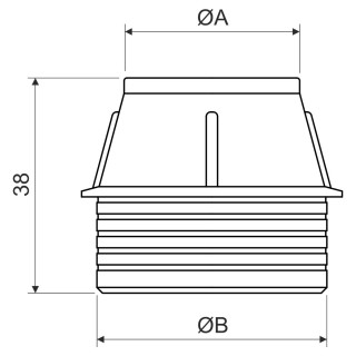 Наконечник для трубы BK 20 (AA)