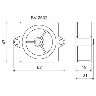 Втулка концева BV 2532 (KA)