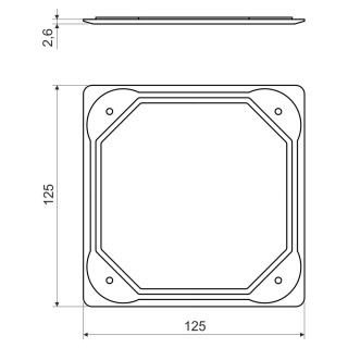 Крышка коробки KO 110 / L V 110 L (HB)