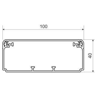 Кабельный канал EKD 100X40 (HD)