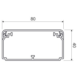 Кабельный канал EKD 80X40 (HC)