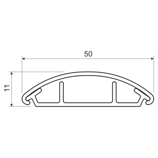 Кабельный канал напольный LO 50 (KD)