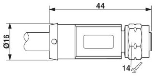 SAC-4P-40,0-28X/M12FS SH OD