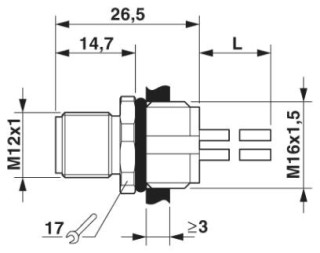 SACC-E-M12MSS-4CON-M16/1,2 PE