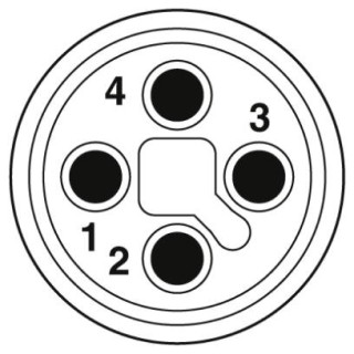 SAC-4P-M12MRT/ 1,0-PUR/FRT SH