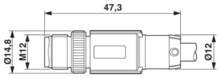 SAC-2P-M12MSB/20-910/M12FSB PF