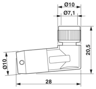 SAC-8P- 0,3-PUR/M 8FR