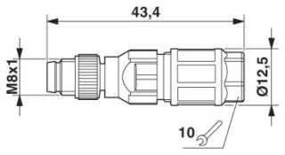 SACC-M 8MS-4QO-0,5-M RM MR