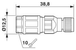 SACC-M 8FS-4QO-0,5-M RM MR