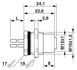 SACC-DSI-M12FSS-3P-M16/1,5 PE