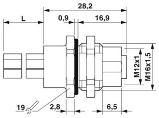 SACC-DSI-M12FSL-4FE-M16XL/1,0