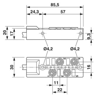 SACB- 4/3-L- 5,0PUR-M8 HD