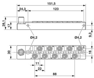 SACB-10/3-L-M12-M8 HD