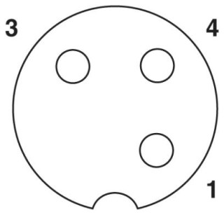 SAC-3P- 4,0-PVC/M12FS SH