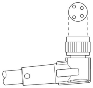 SAC-4P-M 8MR/ 0,3-PUR/M 8FR SH