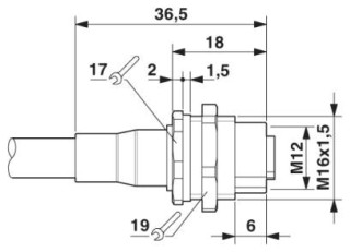 SACCBP-FS-8CON-M16/10,0-PUR SC