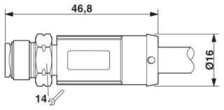 SAC-8P-M12MS/30-28X/M12FSSHOD