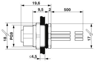 SACC-DSI-FS-5CON-PG9/0,5-0,25