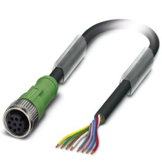 SAC-8P- 5,0-PVC/M12FS BK