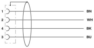 SAC-4P-20,0-PUR/M12FRT SH