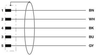 SAC-5P-M12MS/ 2,0-PUR SH OBS