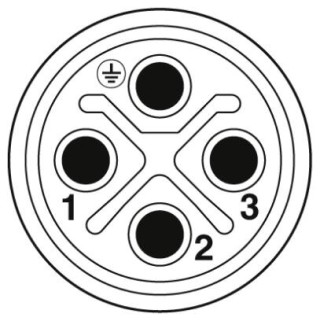 SAC-4P-M12MRS/0,3-PUR/FRS PE