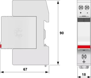 УЗИП по постоянному току. ТИП 2 Un-dc 110 V - Uc DC 180 V Uc AC 180V/ In 20 kA Imax 40 kA Imax Total 80 kA / визуальная сигнализация срабатывания