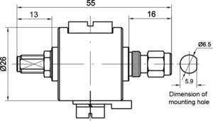 ВЧ коаксиальное устройство защиты / Разъем : SMA / Iimp-1 kA  In-5 kA Imax-20kA / Сопротивление 50 ohms