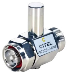 Четвертьволновое' коаксиальное устройство  /Разъем 7/16/ Iimp 25kA In 25kA Imax 100 kA / Сопротивление  50 ohms 