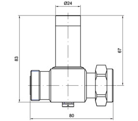 Четвертьволновое' коаксиальное устройство  /Разъем 7/16/ Iimp 25kA In 25kA Imax 100 kA / Сопротивление  50 ohms 