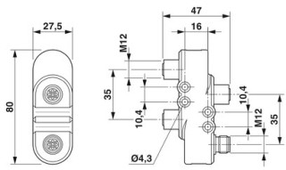 SAC-4PH-MT-FT/2XFT F VP SH