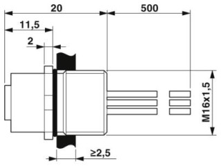 SACC-E-FSD-4P-M16/0,5 SCO VE10