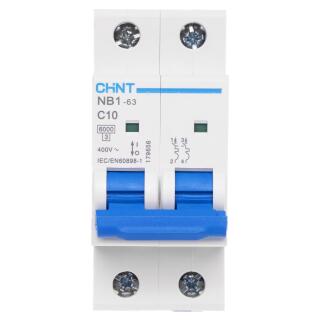 Автоматический выключатель NB1-63 2P 10A 6кА х-ка C (R)