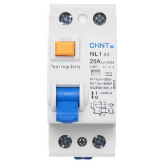 УЗО NL1-63 6kA 2P 25A 30mA тип AC (R)