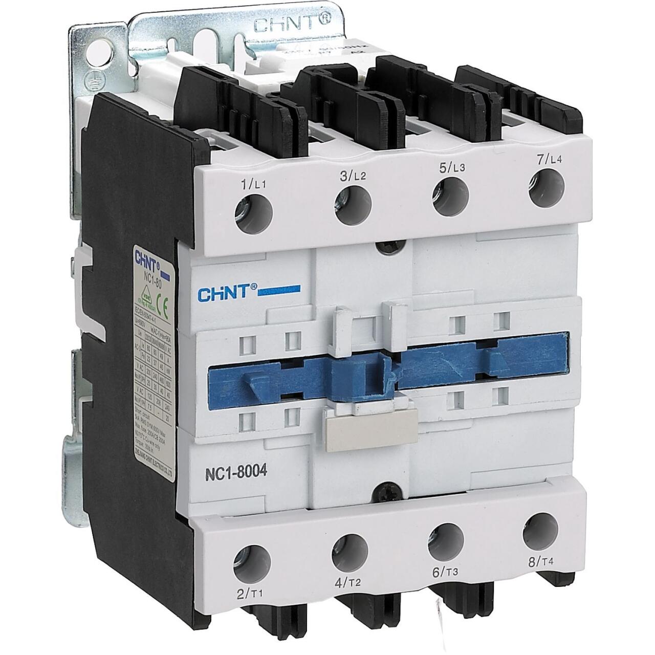 222890 Контактор NC1-8008 80А 2НО+2НЗ 230В 50Гц (R)