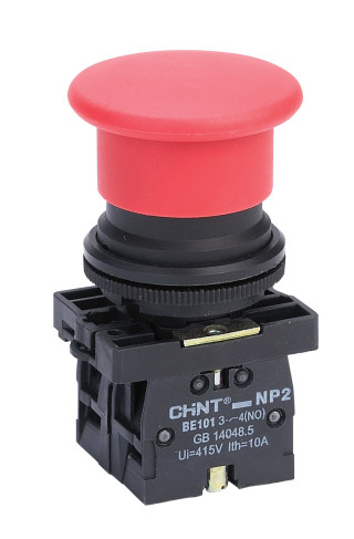 Кнопка управления NP2-BW3665 1НО+1НЗ , синяя, AC/DC230В(LED) IP40