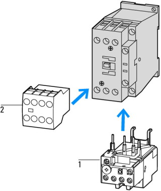 Контактор с электронной катушкой 25А,  управляющее напряжение 24В, 1НО доп. контакт,  категория применения AC-3, AC-4