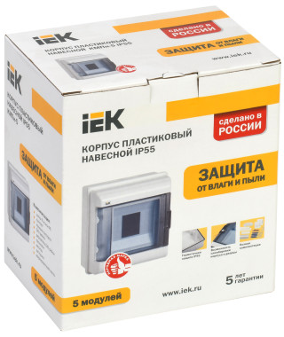 KREPTA 5 Корпус пластиковый КМПн-5 IP55 IEK