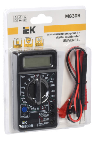 Мультиметр цифровой UNIVERSAL M830B IEK