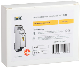 Реле задержки выключения ORT 2 контакта 230В AС IEK