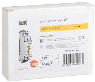 Реле циклическое ORT 1 контакт 230В AС IEK