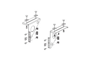 Кронштейны для крепления к проволочным лоткам 4U