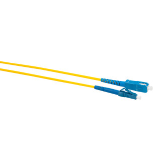 Шнур оптический коммутационный (патч-корд), LC-SC симплекс (simplex) OS2, нг(А)-HF, желтый, 10 м