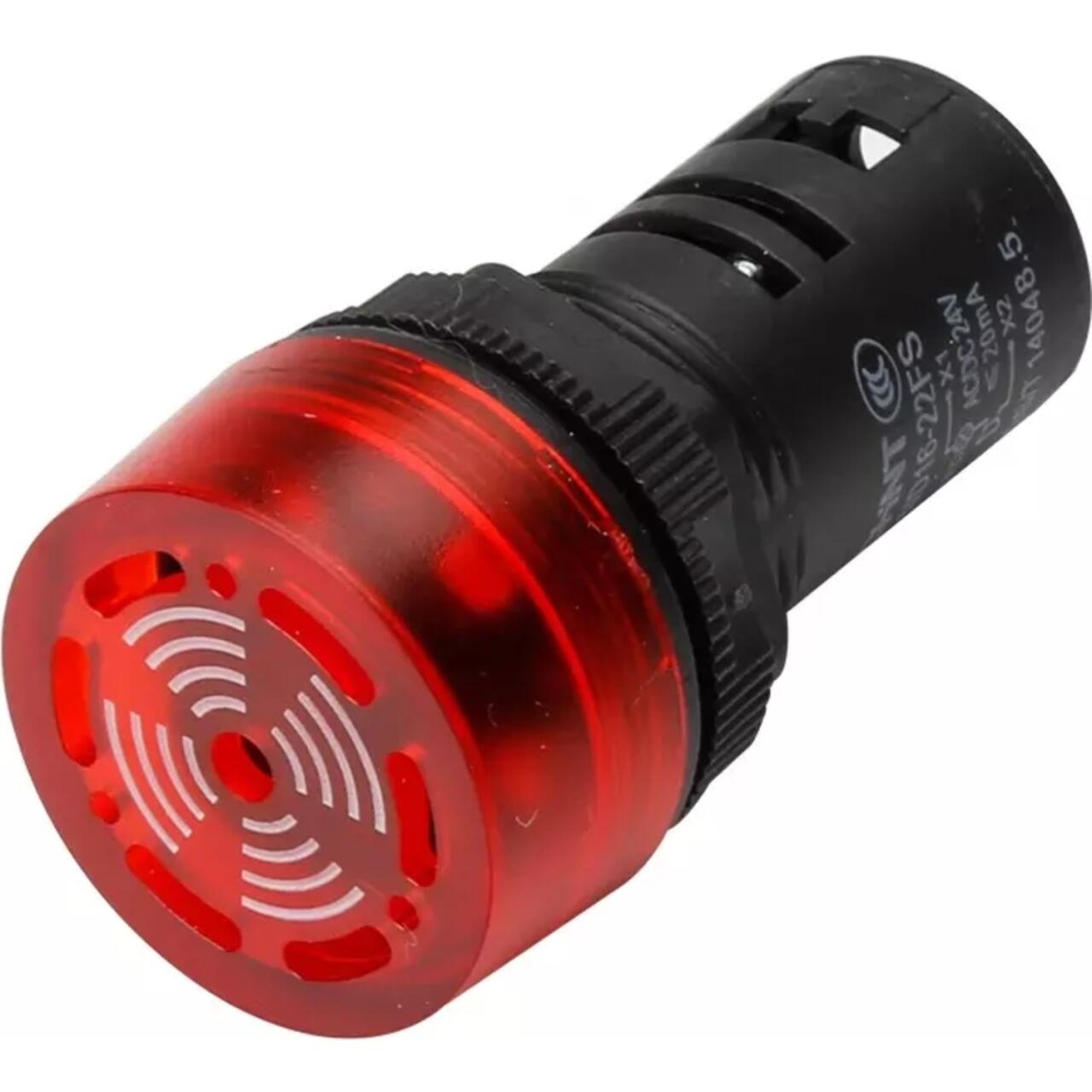 593397 Сигнализатор звуковой ND16-22FS Φ22 мм красный LED АС/DC110В (R)